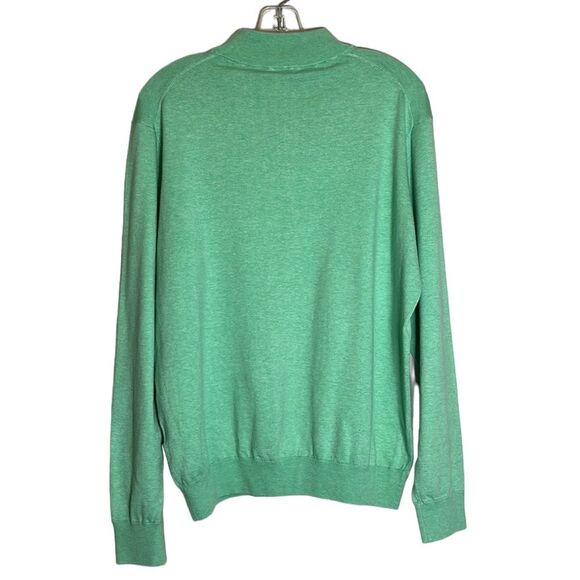 Peter Millar Crest Quarter-Zip Silk Blend Sweater Classic style Size XL - Picture 2 of 11